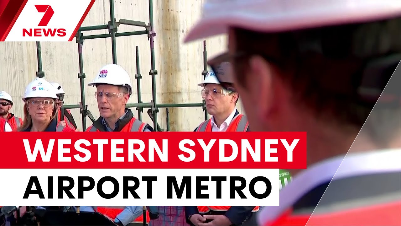 New Western Sydney airport metro station takes shape | 7NEWS