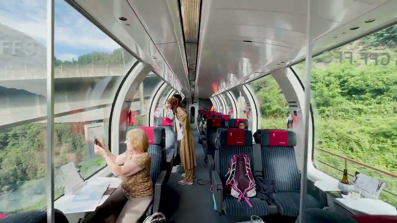 Switzerlands's Most Scenic Train Ride: Gotthard Panorama Express