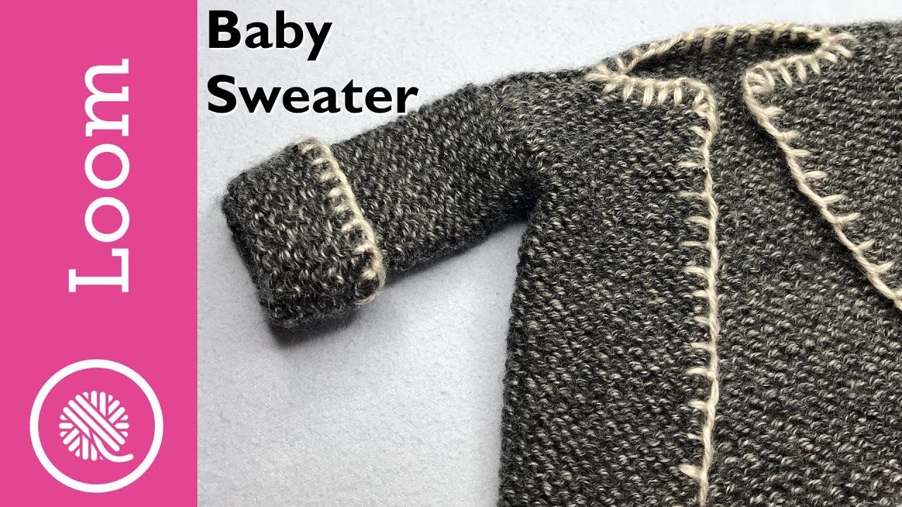How to Loom Knit a Baby Sweater