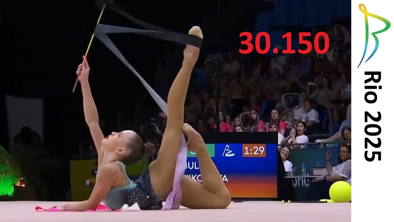 Stiliana Nikolova Ribbon All Around Final (30.150) 2025 Rio Rhythmic Gymnastics World Championships