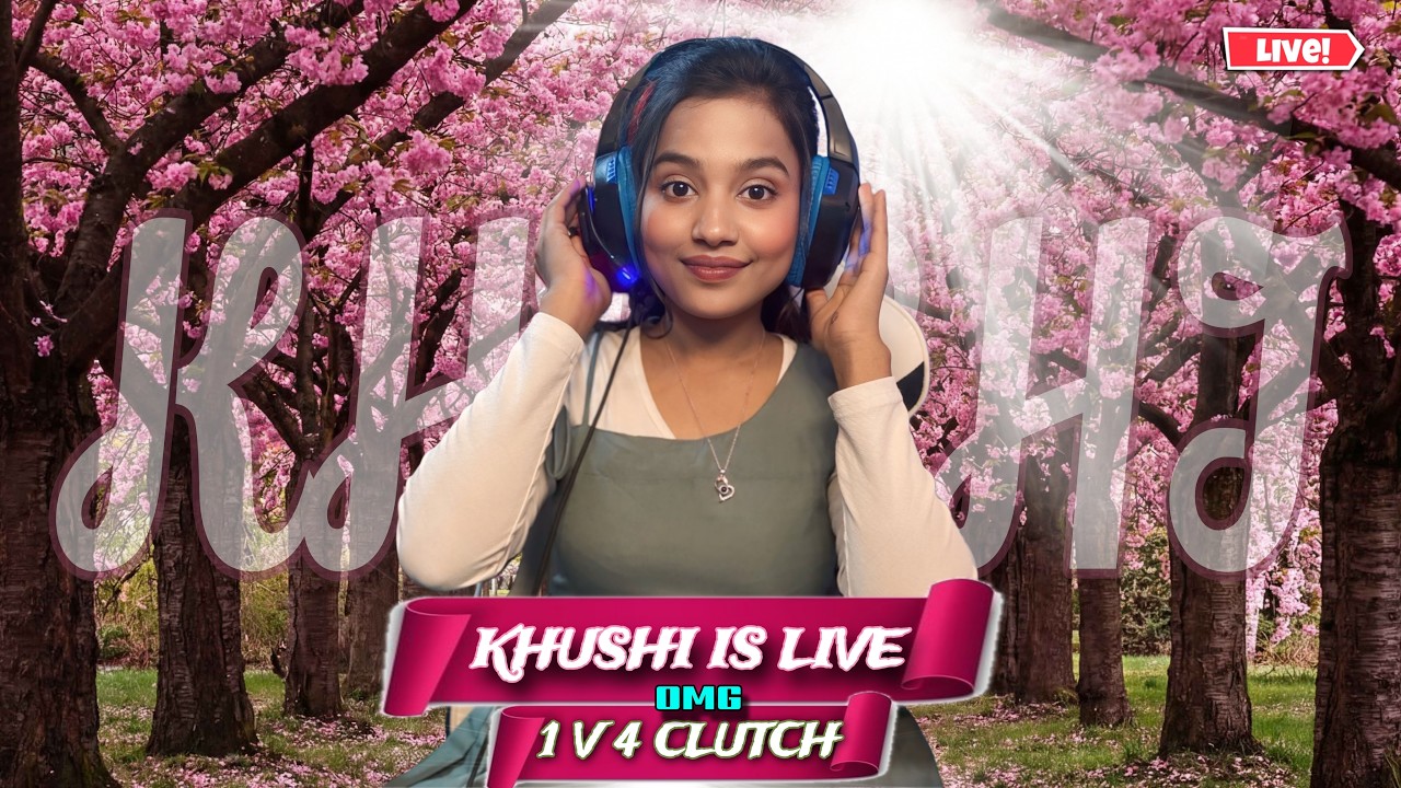 😈 KHUSHI LIVE !  1 v 4 CLUTCH IN FREE FIRE 😲 #freefire #garena #freefiremax   #skkhushiff