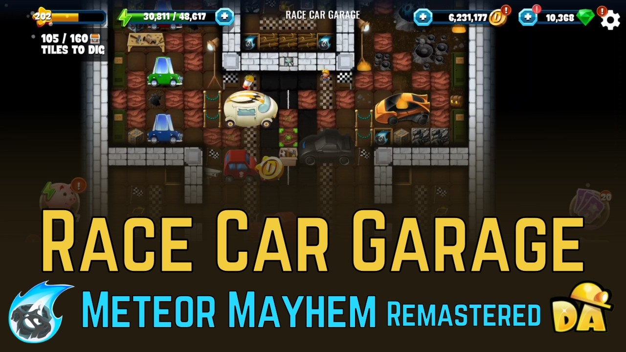 Race Car Garage - #5 Meteor Mayhem Remastered - Diggy's Adventure