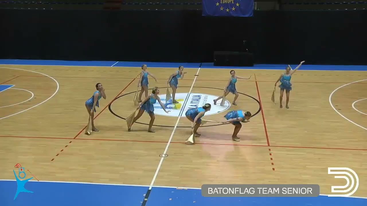 NBTA Europe Competition Majorettes Lignano 2019 - Batonflag Team Senior - Belgium