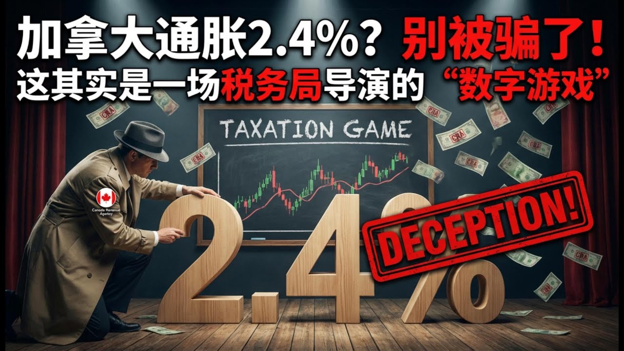 【Boss说加拿大】加拿大通胀2.4%？别被骗了！这其实是一场税务局导演的&ldquo;数字游戏&rdquo;