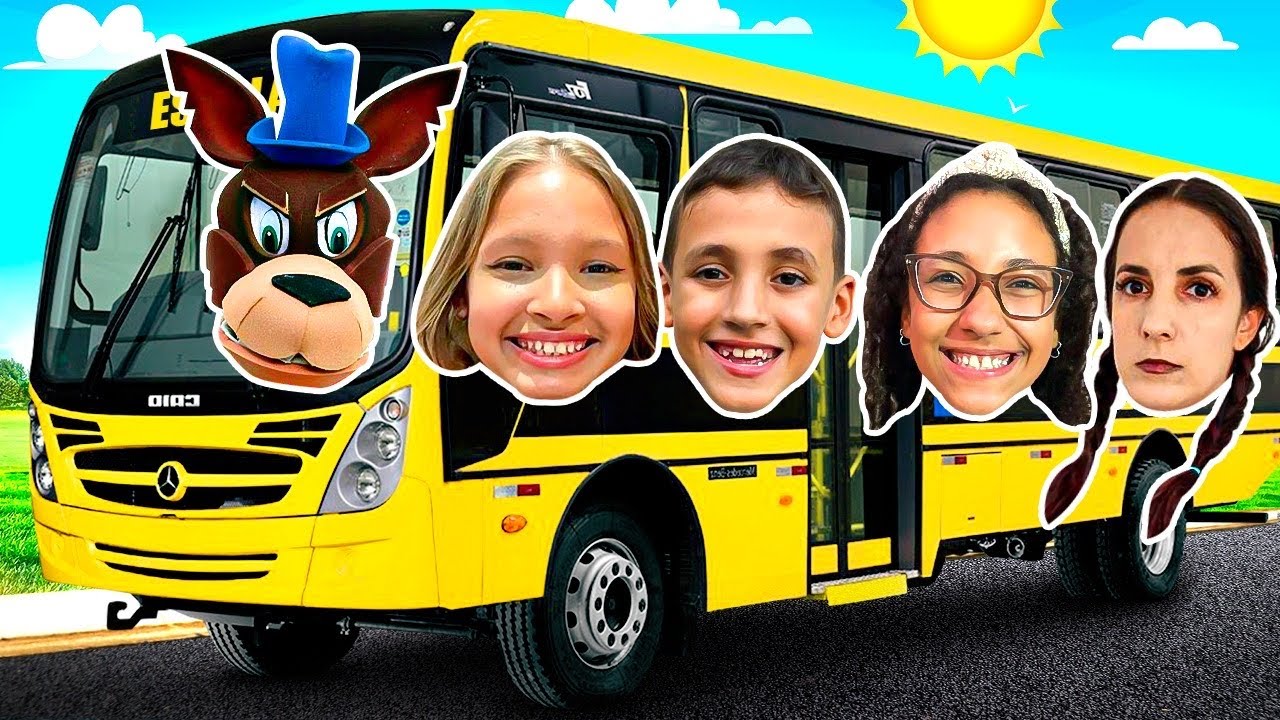 Gatinha das Artes e seus amigos ensinam as REGRAS do ÔNIBUS ESCOLAR | Gatinha das Artes