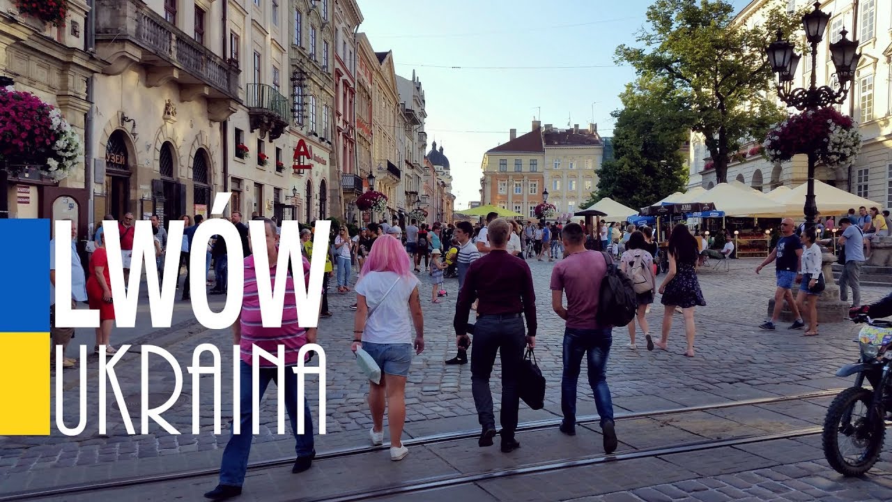 🇺🇦 #5 Spacer po Rynku we Lwowie, Ukraina 2018