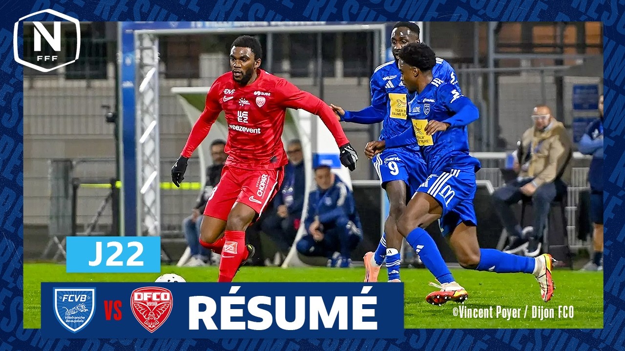J22 I FC Villefranche B. - Dijon FCO (1-2) I National FFF 2025-2026