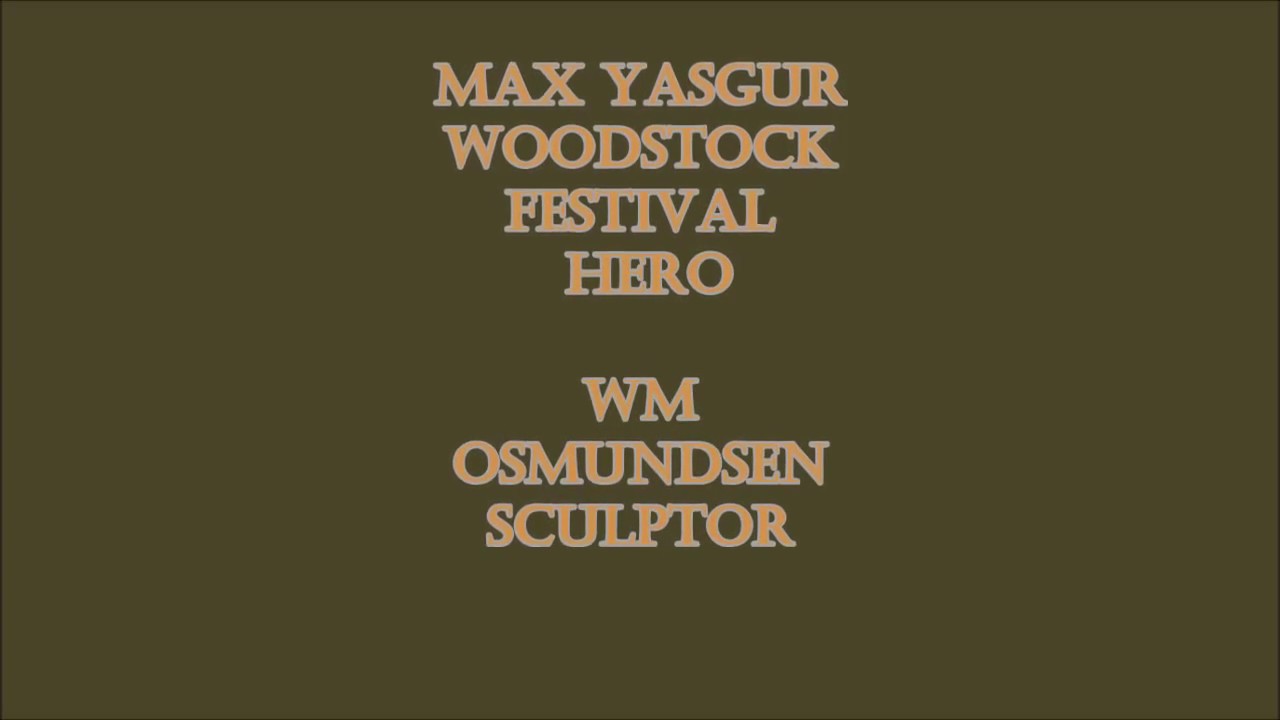 Max Yasgur Woodstock Festival Hero, building a Bronze Monument, beginning the project