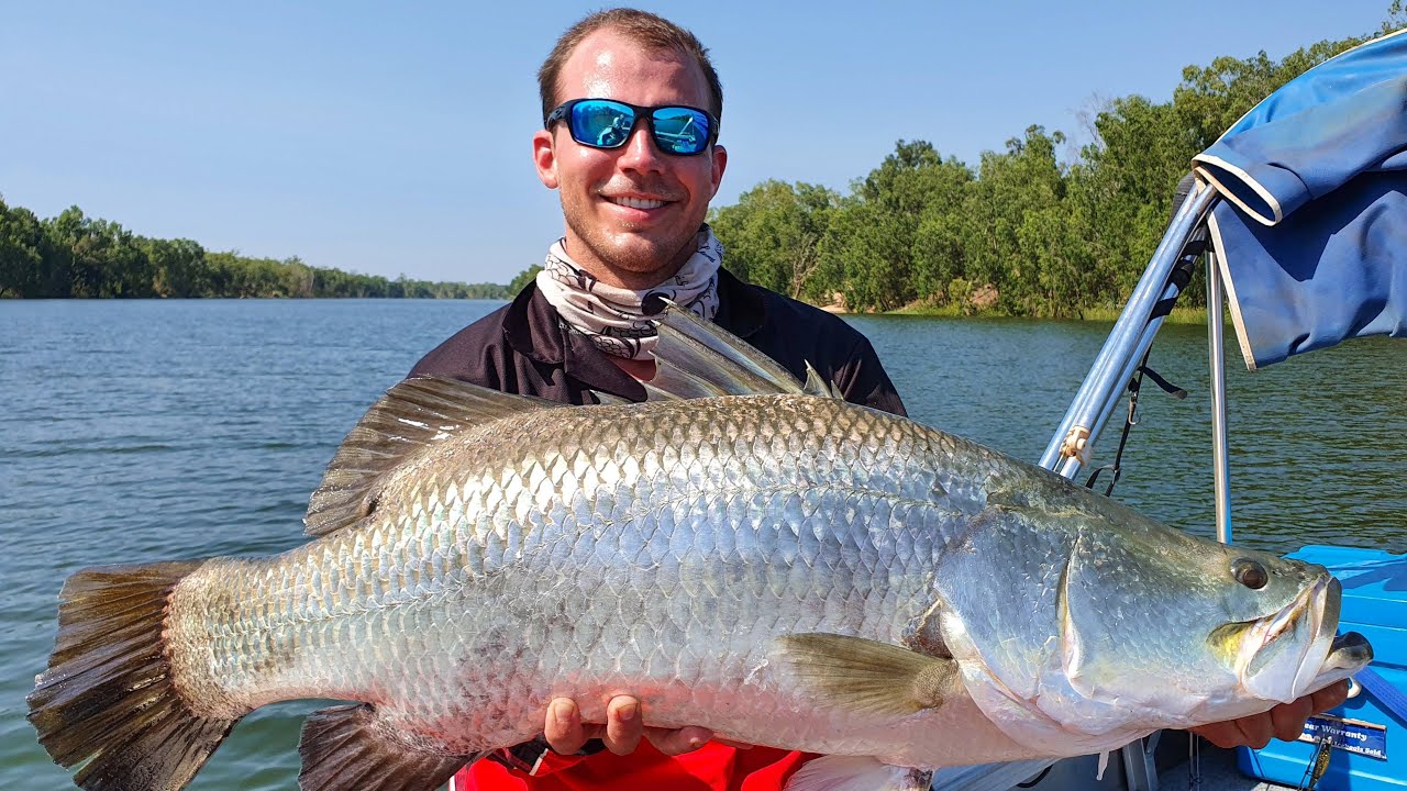Borroloola fishing - blue and barra