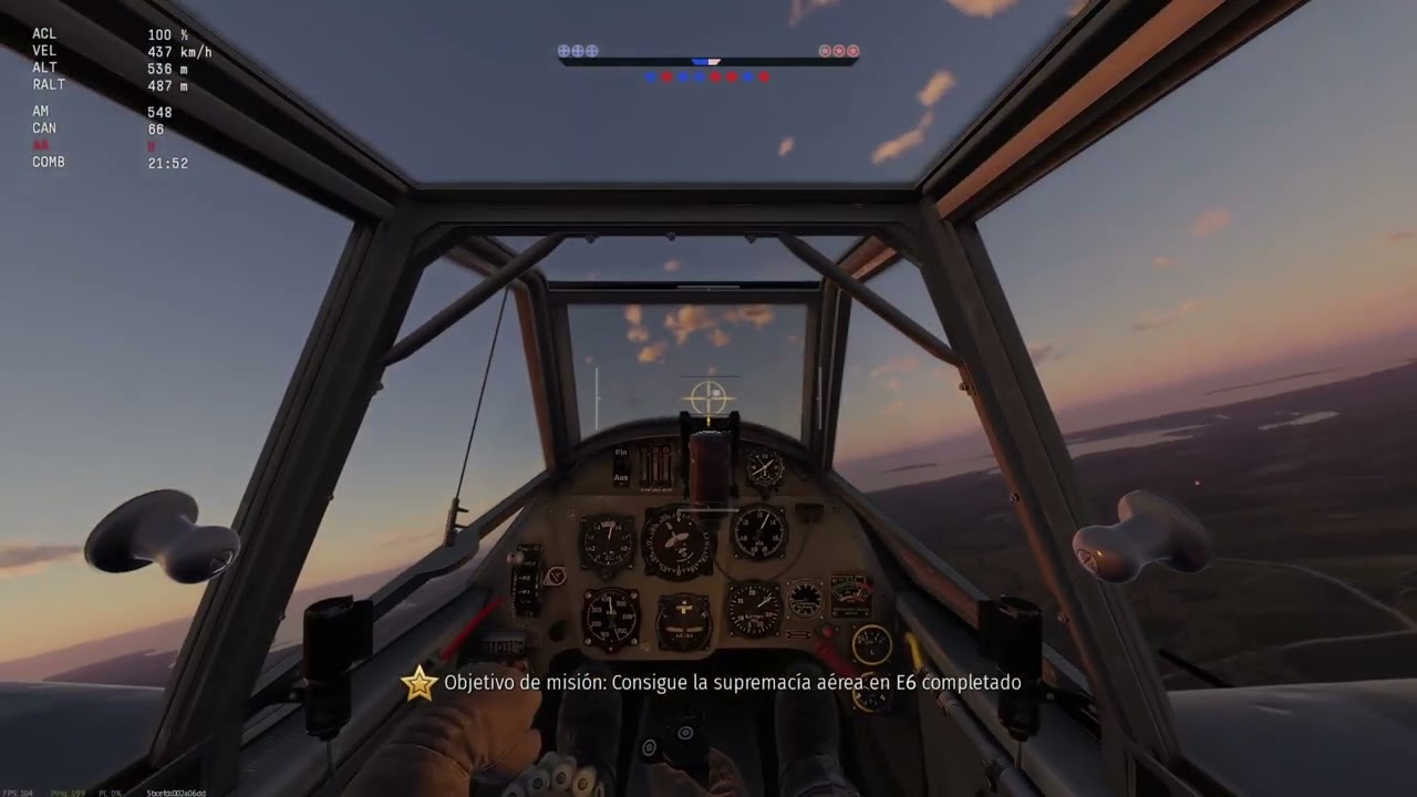 Combate intenso BF109 F4 vs P47
