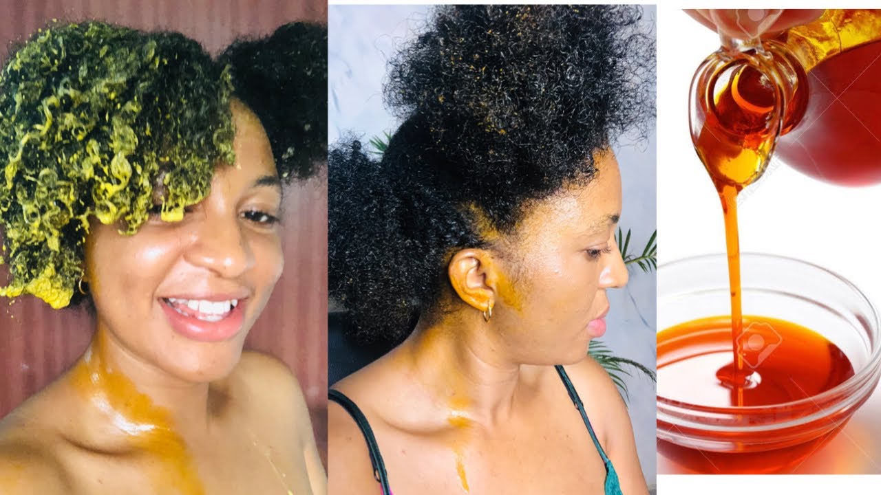 Why not try this red palm oil for Faster & longer hair.