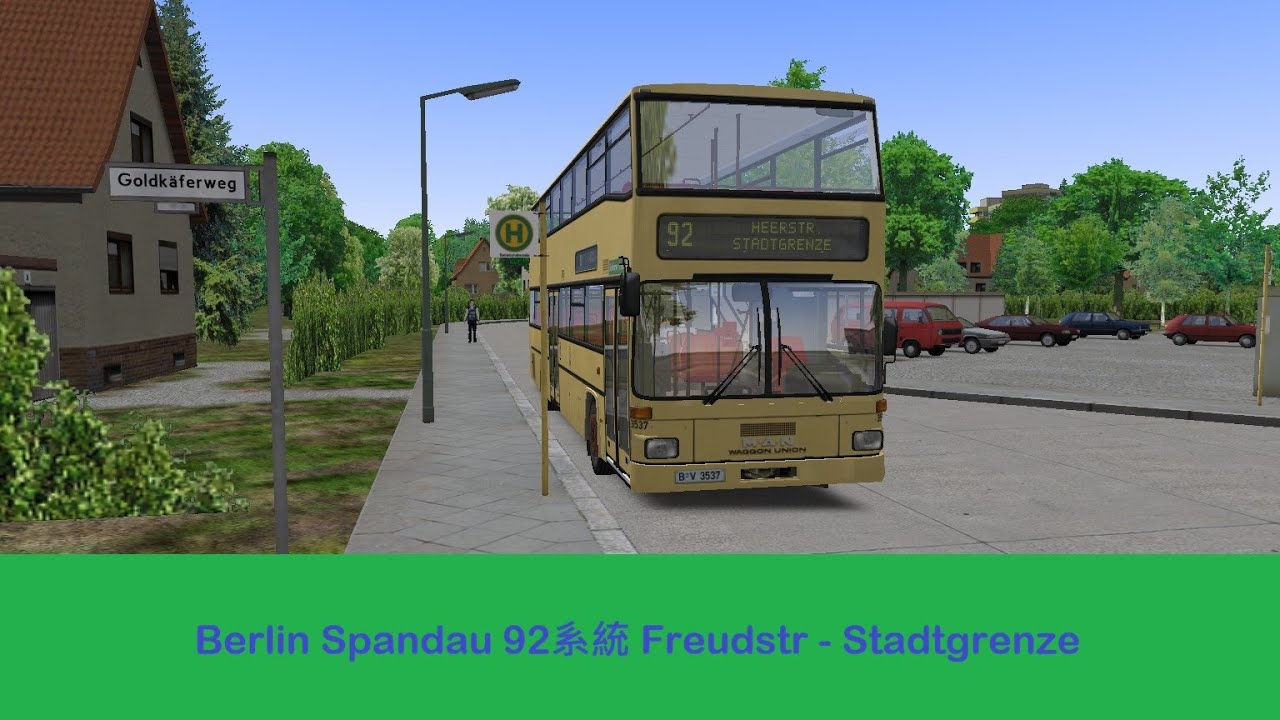 OMSI 2 Berlin Spandau 92系統 Freudstr - Stadtgrenze