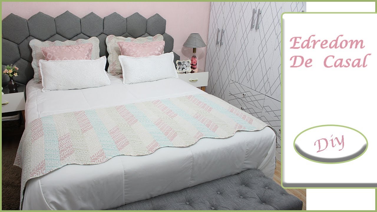 Edredom Cobre Leito de Casal Off  White - DIY - (VEDA 2020)