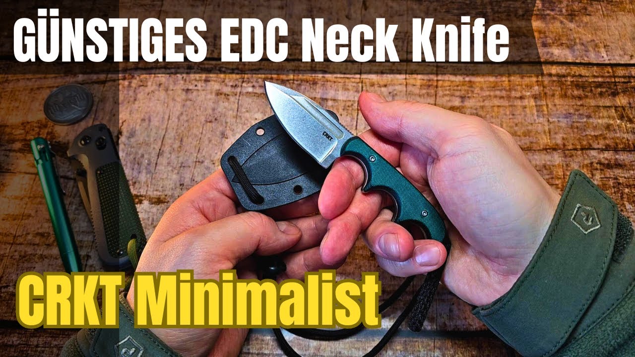 CRKT Minimalist Spearpoint: Das Perfekte EDC Neck Knife für Bushcraft & Survival!