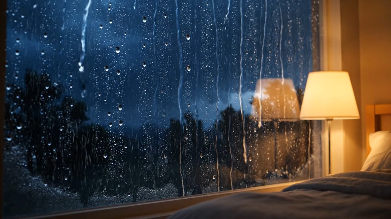 Stormy Night Outside, Warm & Safe Inside  Rain Ambience