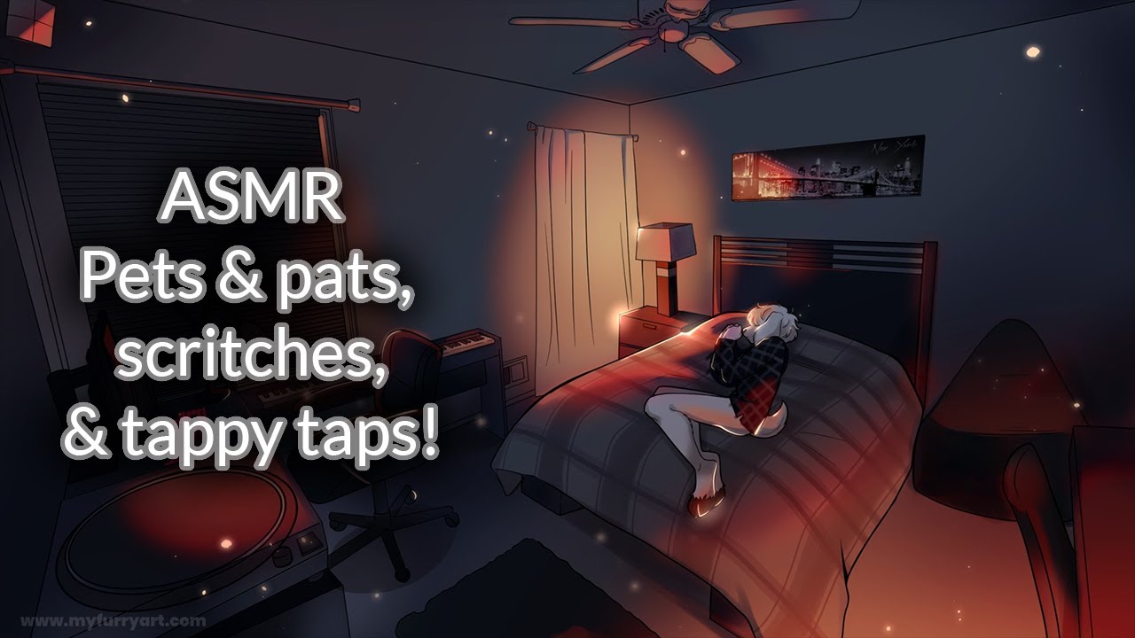 [Furry ASMR] Pets & pats, scritches, & tappy taps! (Whispered)