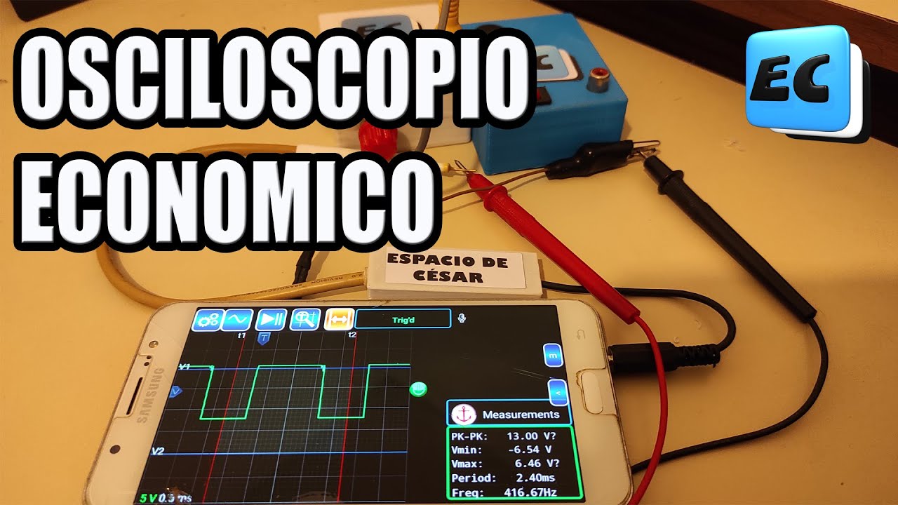 CON UN CELULAR HACE UN OSCILOSCOPIO !!! MUY FACIL Y ECONOMICO... Paso a paso.