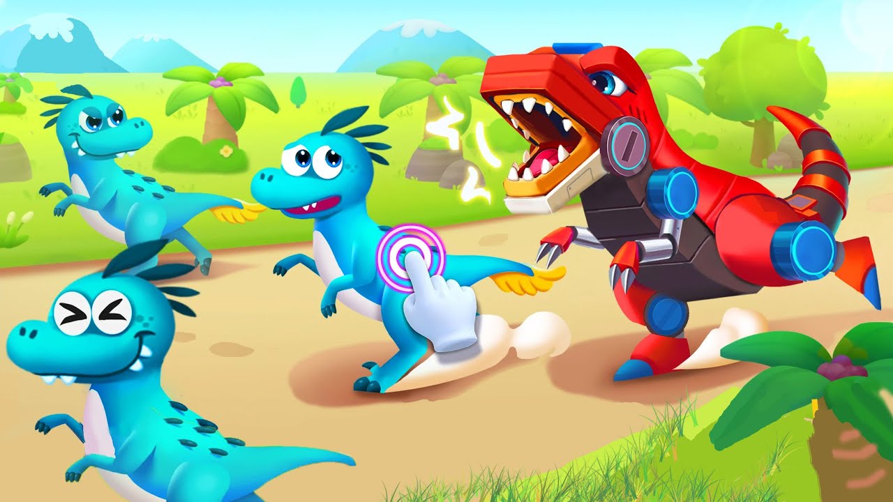 Dinosaur Rescue - Protect The Dinosaur Planet, Fight Against The Invader - Babybus Game Video