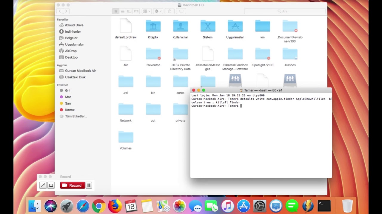 MAC OS Yardım #1 - Gizli Dosya Görüntüleme - Hidden Files for Mac Os