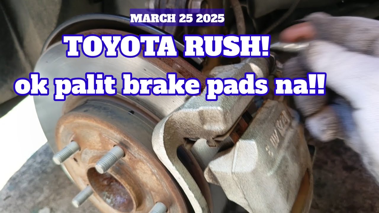 TOYOTA RUSH Change brake pads!!