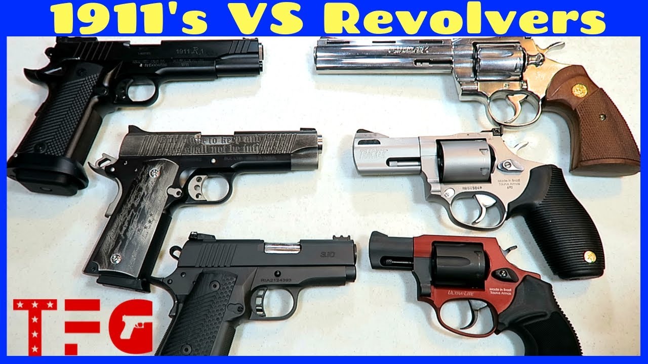 Пистолеты 1911 против револьверов — противостояние пистолетов — TheFirearmGuy
