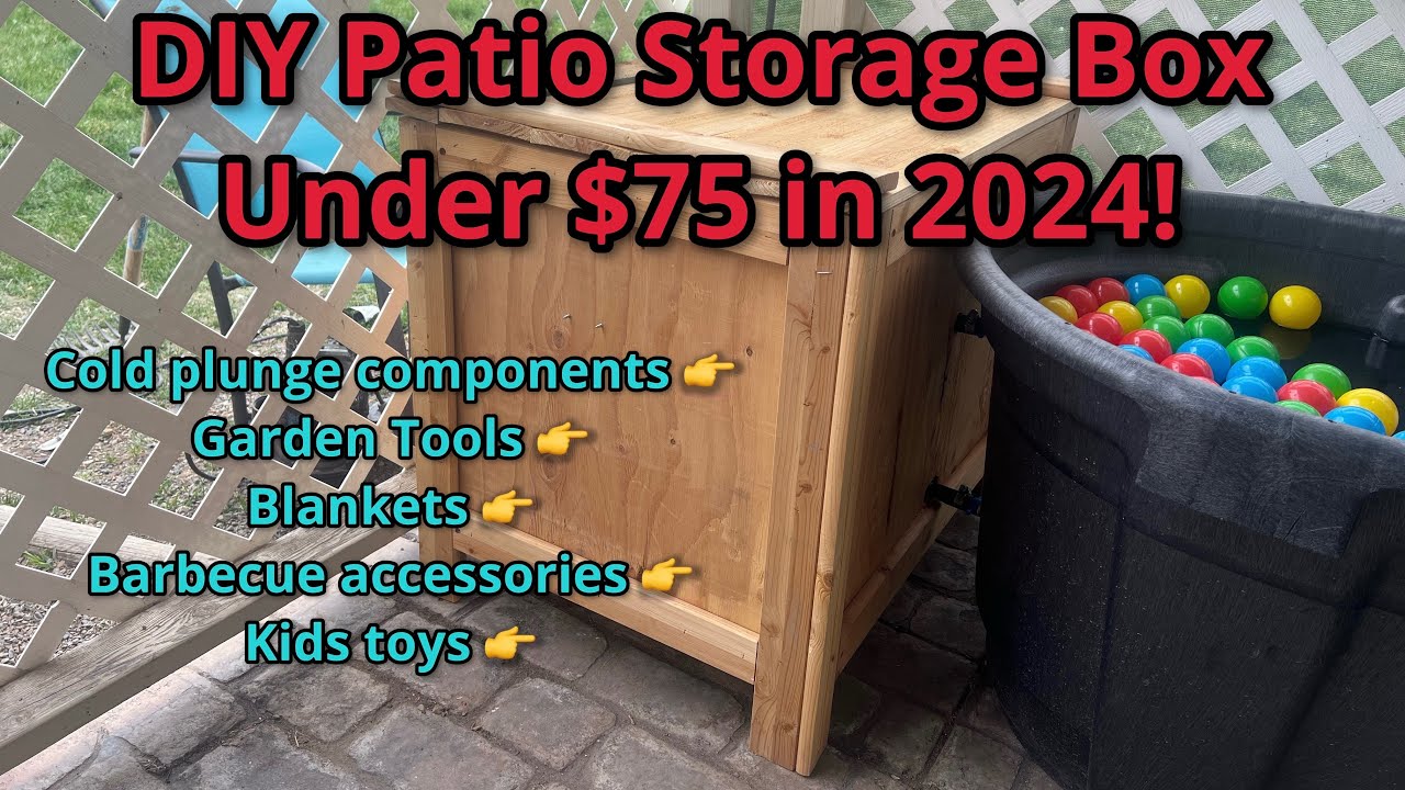 Build a Budget-Friendly Deck Box for Under $75 | Perfect for Cold Plunge Components and More!