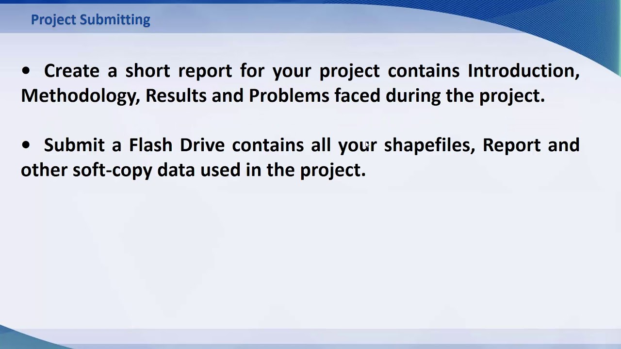 GIS Project Intro وصف مشروع مختبر نظم المعلومات الجغرافية