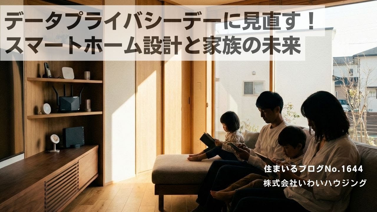 20260128　データプライバシーデーに見直す！安全なスマートホームと家族の未来| 愛知県一宮市 いわいハウジング一級建築士事務所