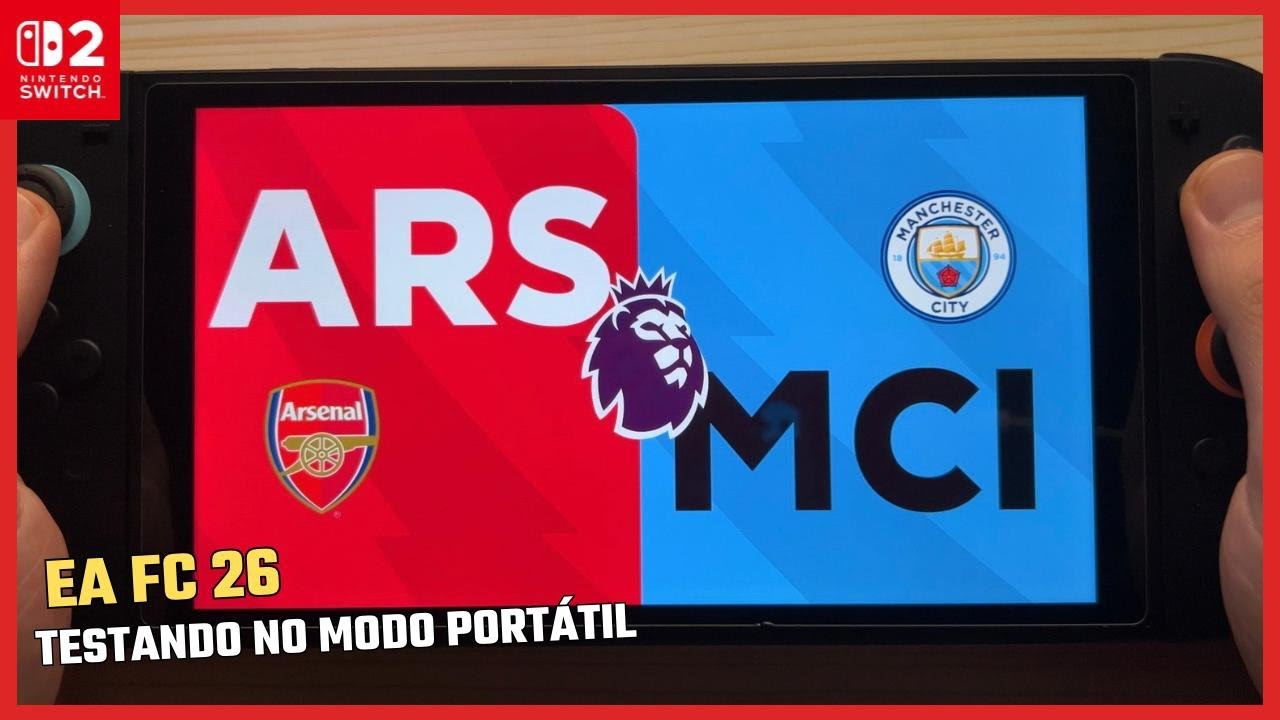 EA FC 26 no Nintendo Switch 2 - Arsenal vs Manchester City