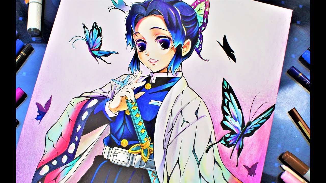 Drawing - SHINOBU KOCHOU | Kimetsu No Yaiba (鬼滅の刃)