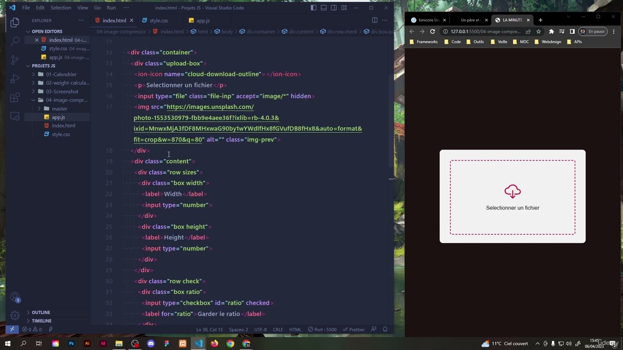 Coder un compresseur d'image - Javascript