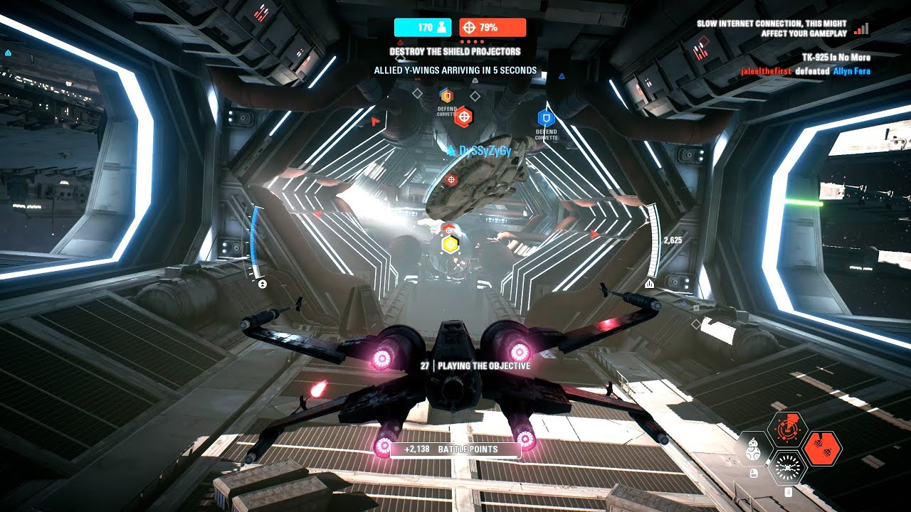 Starfighter Assault Gameplay - Fondor (Rebellion) Star Wars Battlefront II