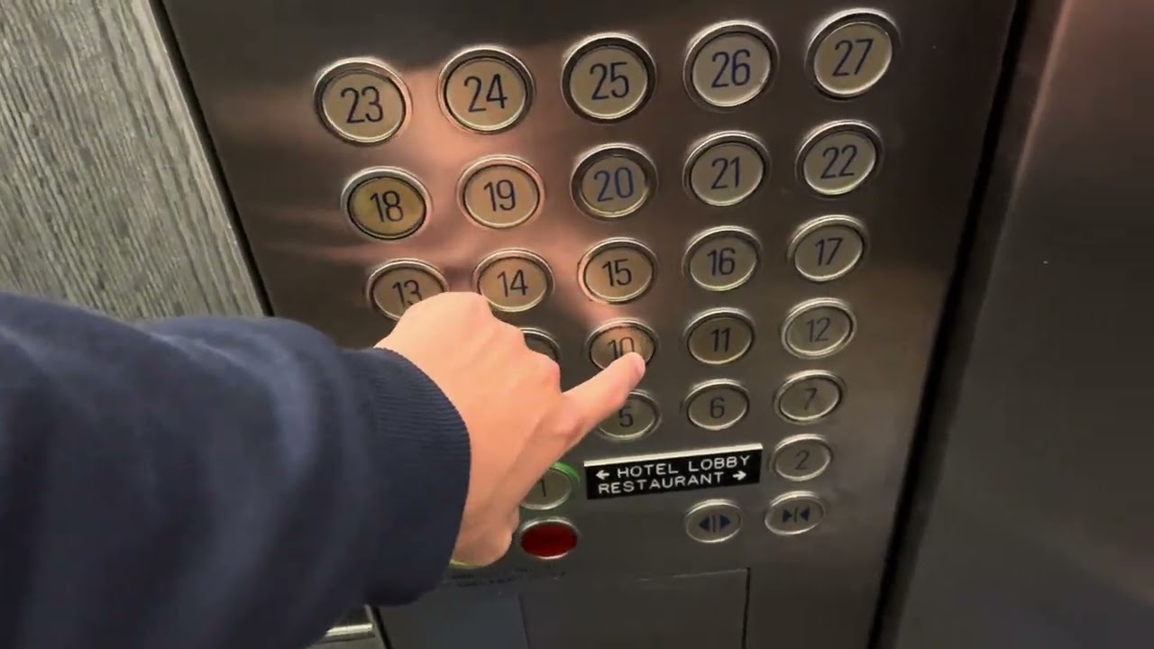 Nice D2! Schindler Miconic Traction lifts at Mantra On Kent, Sydney, NSW