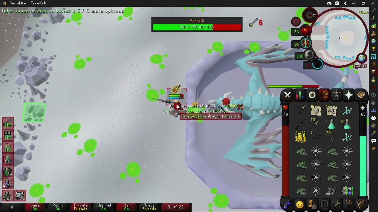 Justiciar Melee Tank Vorkath Example (OSRS)