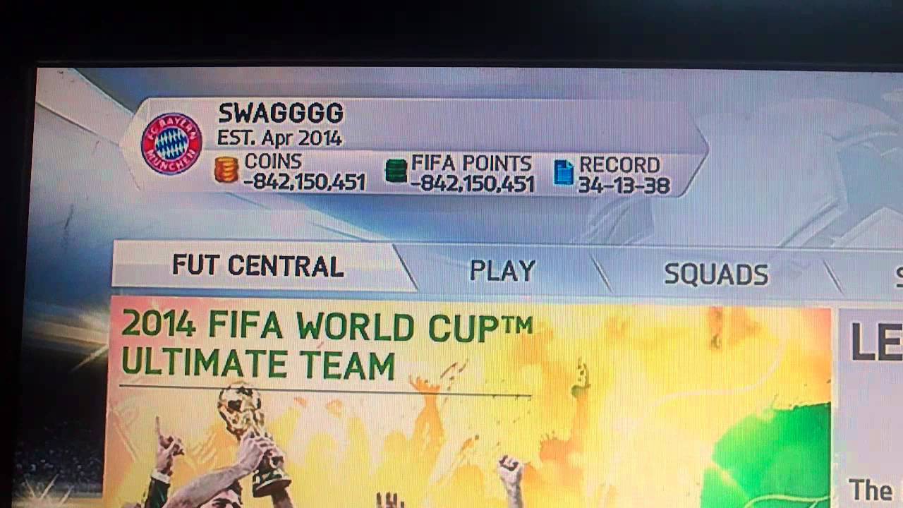 FIFA 14- MONEY AND FIFA POINTS GLITCH!