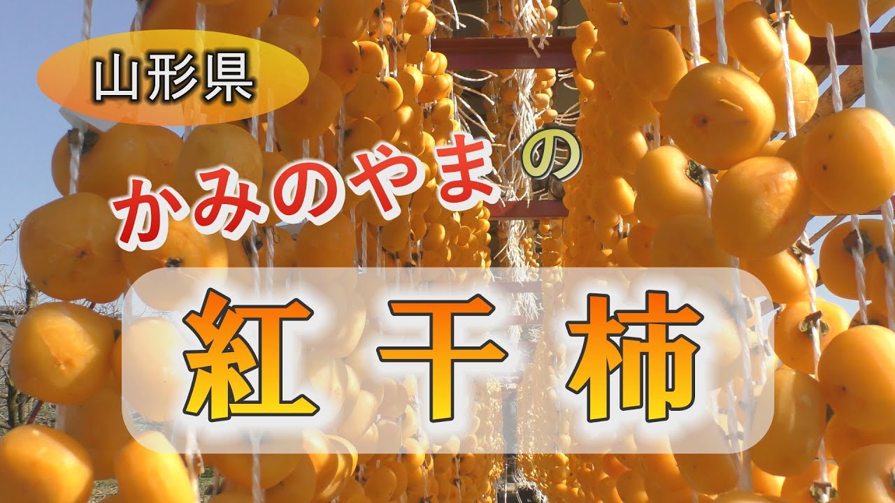 【山形県上山市】かみのやまの干し柿「紅干柿」　#干柿 #名産品 #初冬の味覚