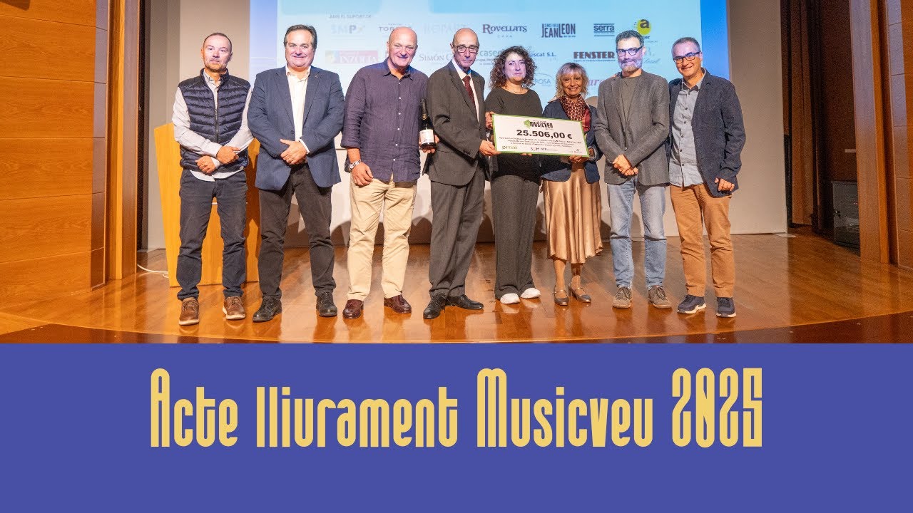 Acte de lliurament | Festival Musicveu 2025