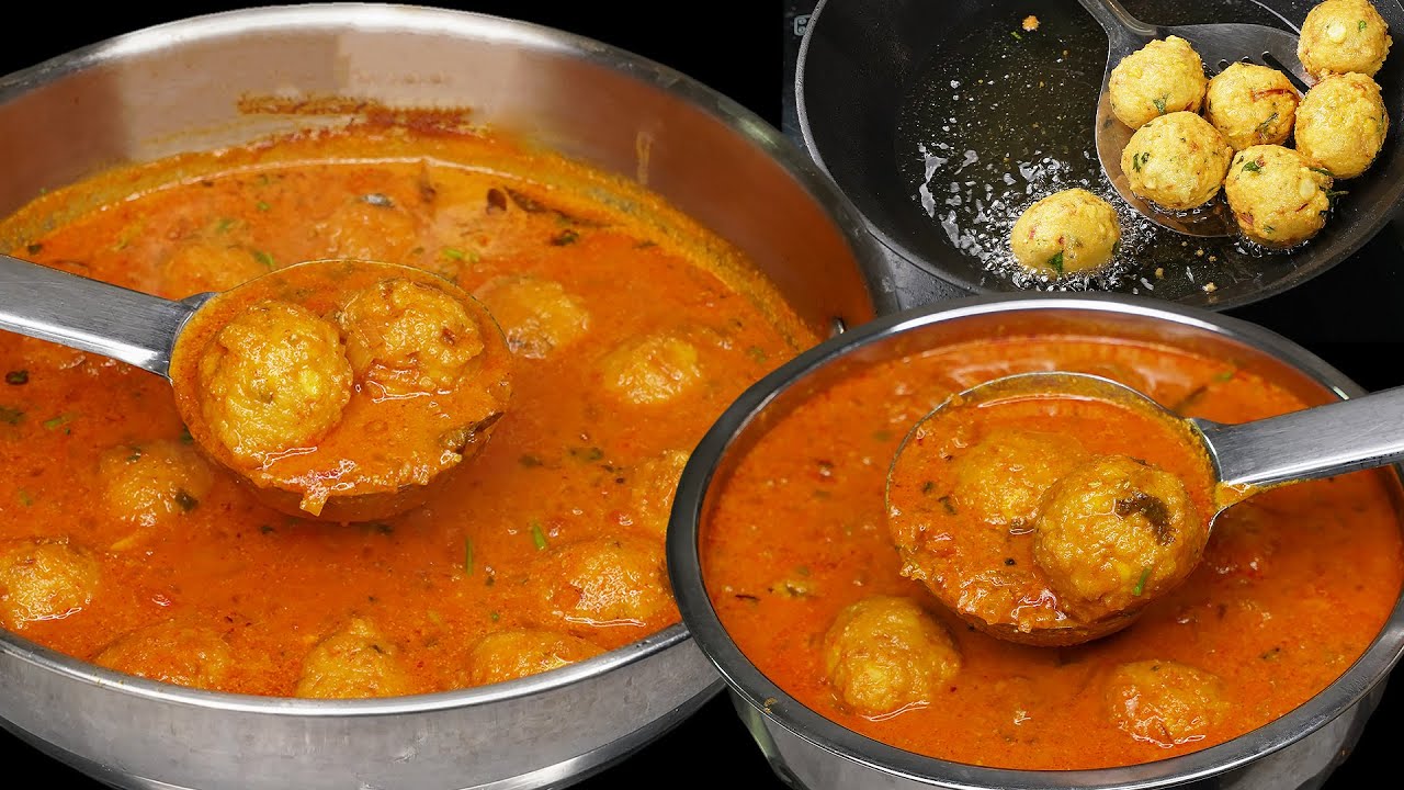 உருண்டை உடையாமல் soft-ஆ உருண்டை குழம்பு இப்படி செஞ்சி பாருங்க | paruppu urundai Kulambu