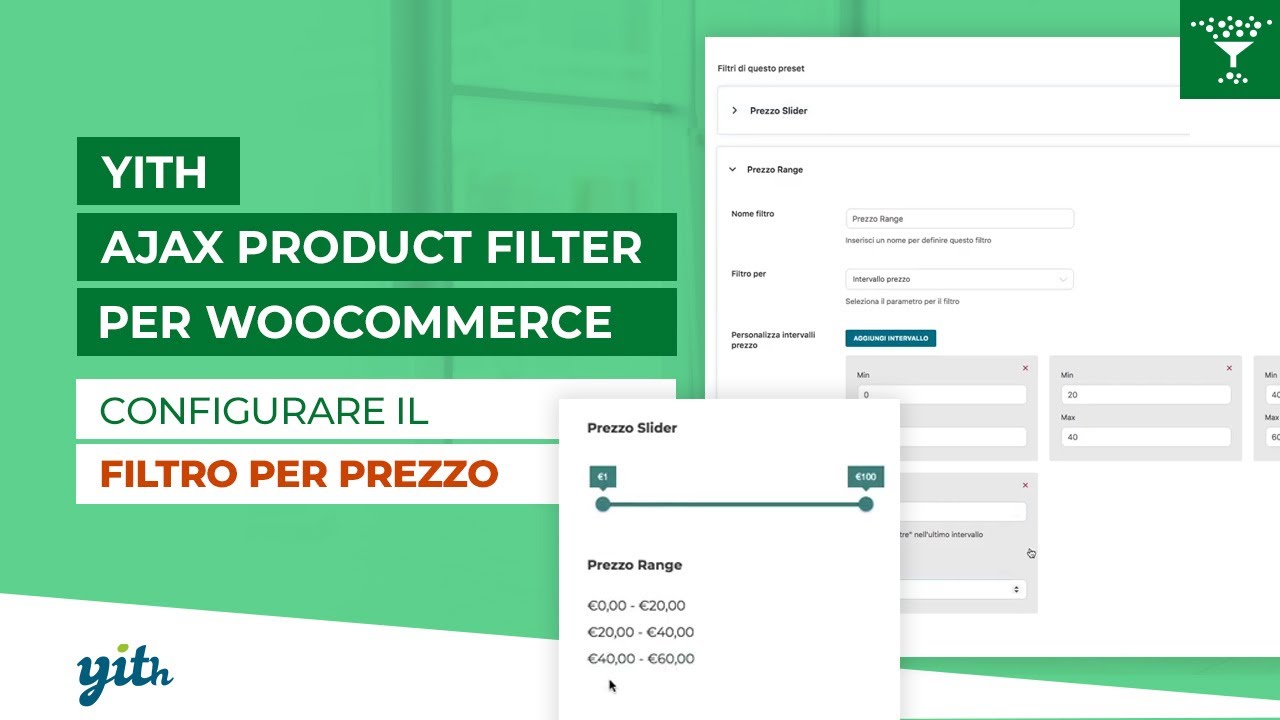 YITH AJAX Product Filter for WooCommerce: come configurare i filtri per prezzo