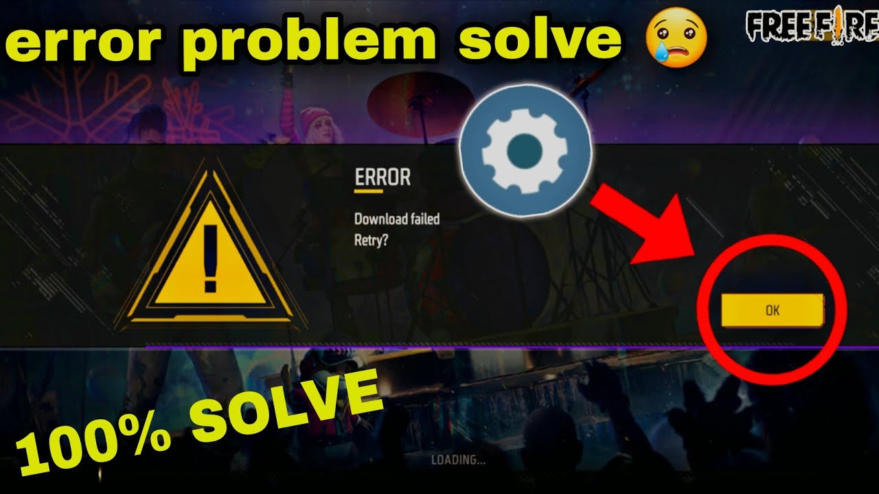 how to solve free fire max loading problem/ff error problem/free fire download failed retry problem