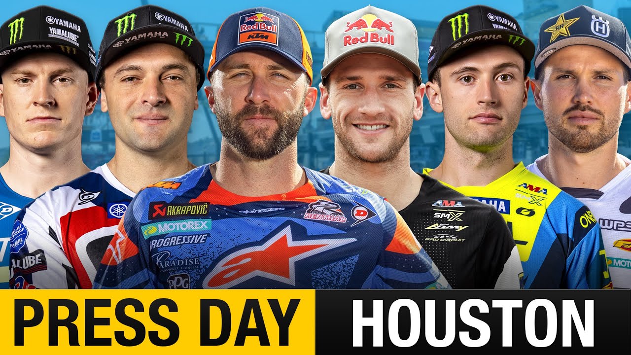 2026 Houston Supercross Press Day | Tomac, Roczen, Webb