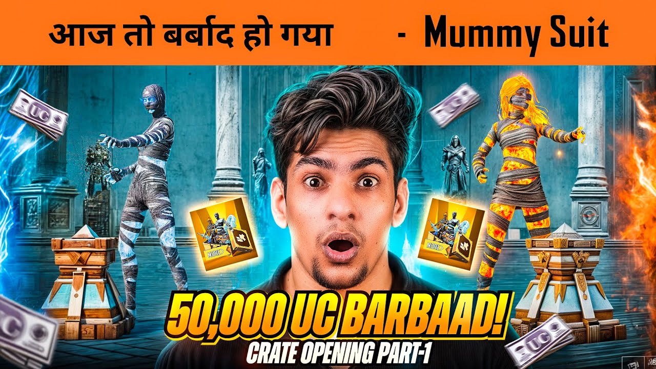 🔥 50,000 UC Crate Opening for Ice Mummy Suit – PART 1