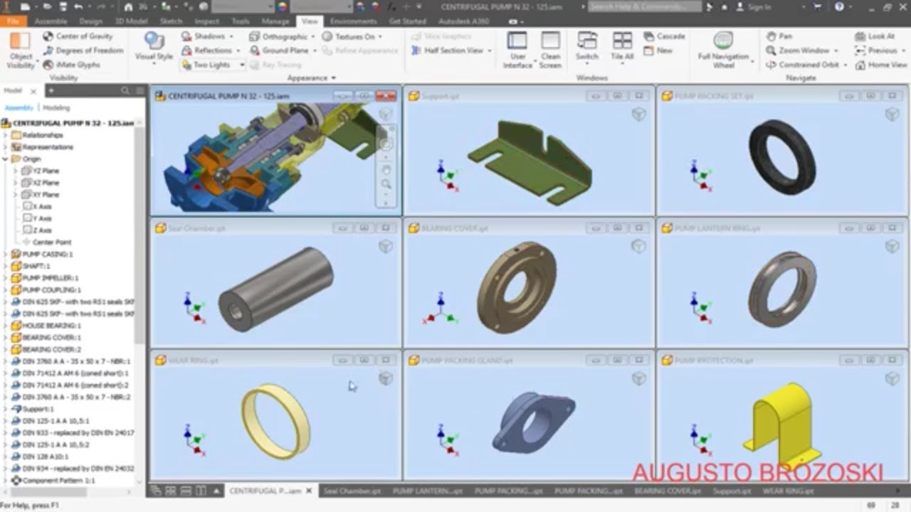 Autodesk Inventor Centrifugal Pump 5 - 9