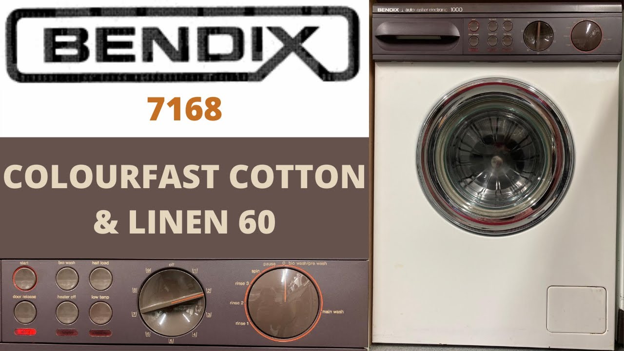 Bendix Autowasher 1000 7168 - Colourfast Cotton & Linen 60