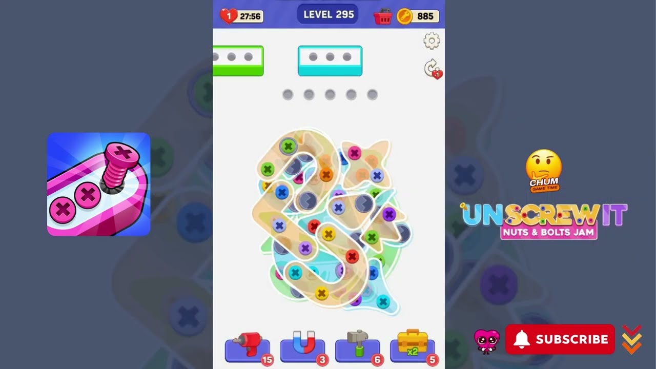 Screw Out: Jam Puzzle - Level 295 - Gameplay walkthrough