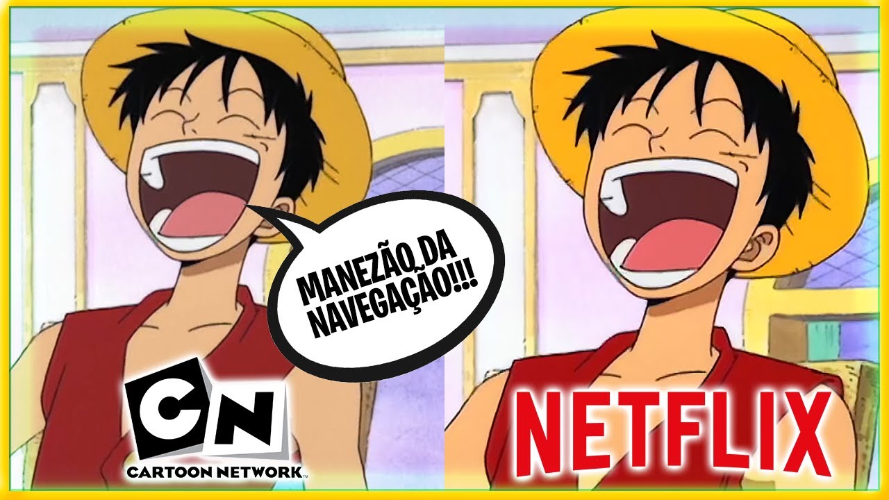 ONE PIECE DUBLADO COMPARAÇÃO NETFLIX VS CARTOON NETWORK | One Piece Dublagem Antiga VS Nova