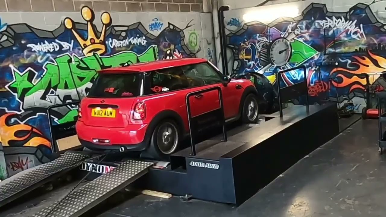 Mini in for stage one remap and dyno at Carlton Tuning