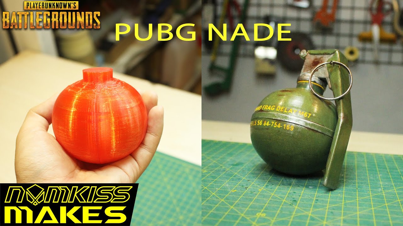 How to make PUBG Frag Grenade model with 3D printer and foam board