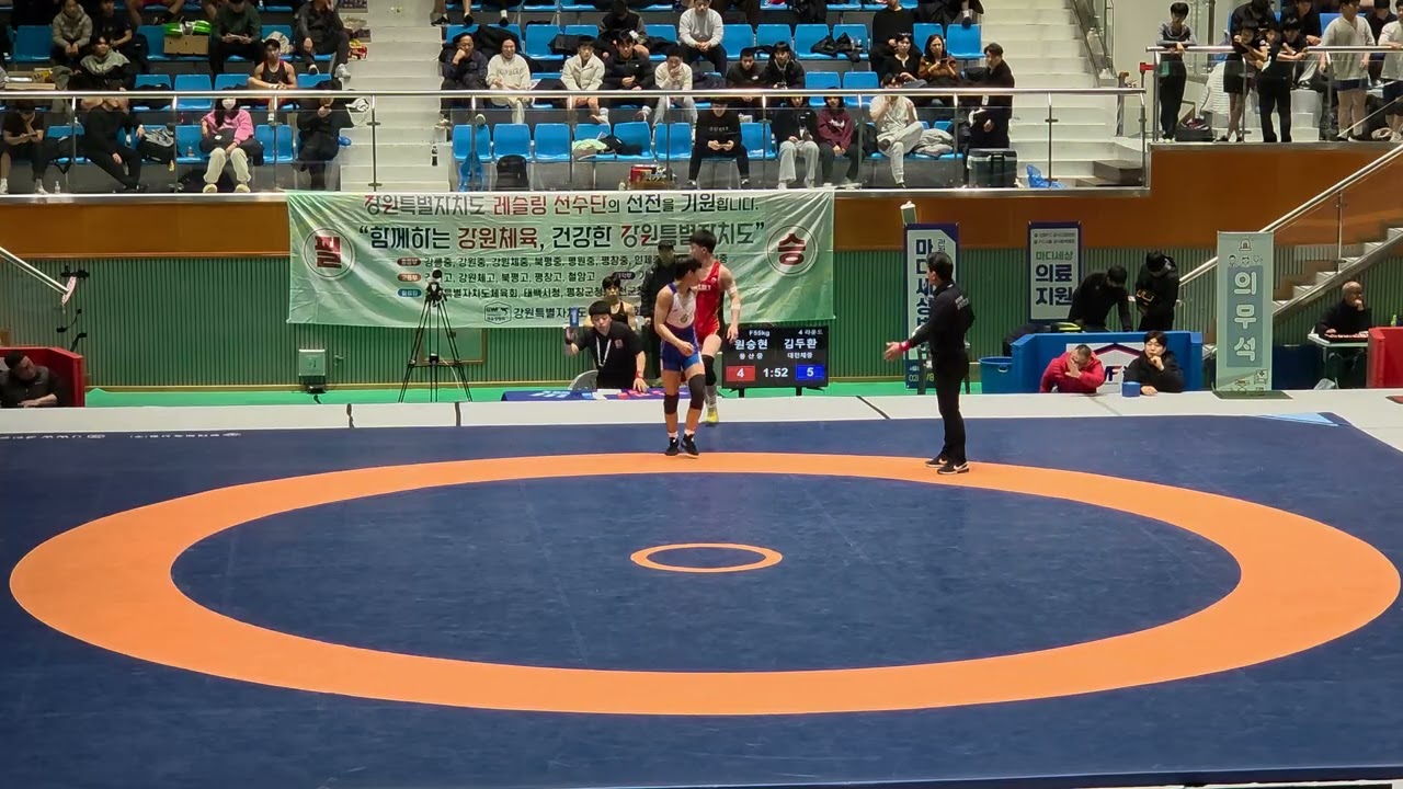 동산중 원승현 자유형 55KG 준준결승 제36회 회장기 전국중학교레슬링대회 