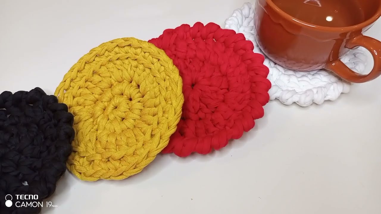YENİ BAŞLAYANLAR İÇİN KOLAY PENYE İP BARDAK ALTLIĞI How to make crochet coasters?